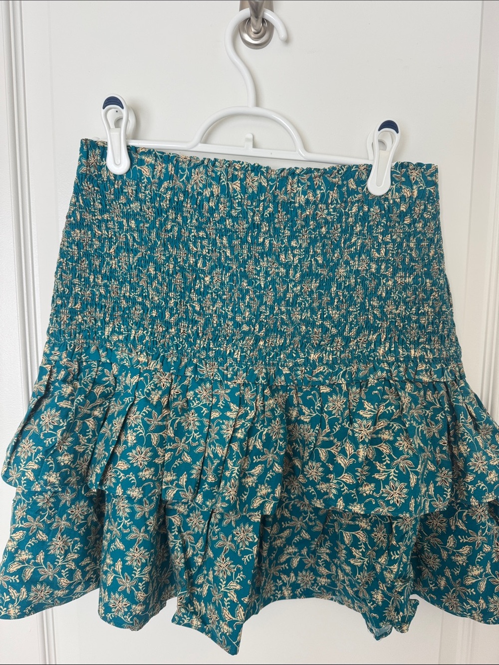 Madewell Smocked Mini Skirt